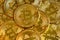 Bitcoin pile background, digital crypto currency bitcoin close-up