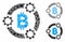 Bitcoin pool collaboration Composition Icon of Rugged Items