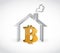 bitcoin real estate purchase concept