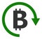 Bitcoin Repay - Vector Icon Illustration