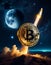 Bitcoin Rocket Launch to the Moon