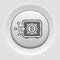 Bitcoin Safe Box Button Icon.