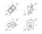 Bitcoin, Sale megaphone and Tea mug icons set. File settings sign. Vector