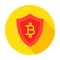 Bitcoin Secure Circle Icon