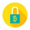 Bitcoin Security Circle Icon