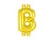 Bitcoin sign, gold color