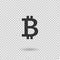 Bitcoin sign icon. Crytocurrency. Blockchain. Digital curency. Vector button for web or app