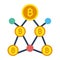 Bitcoin statistics, bitcoin analysis, bitcoin graph, cryptocurrency, fully editable vector icons