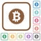 Bitcoin sticker simple icons