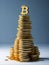 Bitcoin Success Stacked Wealth and Prosperity in Cryptocurrency Investment, Generative Ai