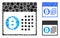 Bitcoin table Composition Icon of Round Dots