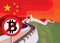 Bitcoin trade is limited in China. Prohibition of trade in bitcoins. Bitcoin decline. Blockchain cryptocurrency crisis