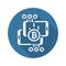 Bitcoin Transaction Icon.