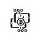 Bitcoin Transaction Icon.