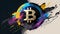 bitcoin wall art - bitcoin print - bitcoin poster - bitcoin painting digital art, Crypto wall art, Crypto print, crypto poster