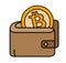 Bitcoin wallet, secure deposit method, one coin inside