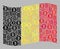 Bitcoin Waving Belgium Flag - Collage with Bitcoin Currency Symbols