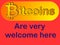 Bitcoin welcome - accepted sign