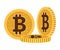 bitcoins cyber money technology icons
