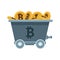 bitcoins cyber money technology in mine wagon