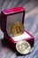 Bitcoins in a jewellery box, an interpretation of crypto currency`s value