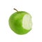 Bite green apple