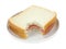 Bitten Baloney Sandwich On White Bread
