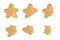 Bitten chip cookie vector illustration