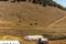 A bivouac in the Atlas mountains with a berber tent, Morocco.