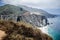 The Bixby Bridge, in Big Sur California, is one of the well known landmarks on the Pacific Coast Highway also known as California