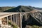 Bixby Bridge build in 1932 at the coastal Hwy 1, California, US