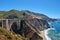 Bixby Bridge, on the Pacific Coast. Scenic California Highway 1