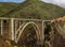 Bixby Creek Bridge on Highway namba 1 at the US West Coast traveling south to Los Angeles, Big Sur Area, California