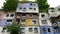 Bizarre architecture of Hundertwasser house