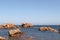 Bizarre boulders on the Pink Granite Coast in Brittany