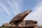 Bizarre boulders and rocks on the Pink Granite Coast on the island of Renote in Brittany