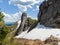 Bizarre cliffs in the Ergaki nature park. Siberian Sayans