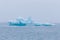 Bizarre ice floes of Iceberg lagoon jokulsarlon on the south of Iceland