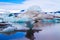 Bizarre icebergs and floating ice floes