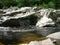 Bizarre rock formations, Randolphs Leap, Findhorn River, Scotland, UK