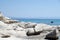 Bizarre rocks and beautiful blue sea in Sithonia, Greece