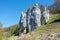 Bizarre rocks in Dollnstein in the Altmuehltal