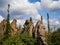 Bizarre rocks in the Siberian taiga