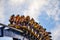 Bizarro roller coaster at Six Flags Great Adventure in Jackson Township, New jersey, USA