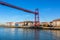 The Bizkaia suspension bridge in Portugalete, Spain