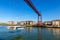 The Bizkaia suspension bridge in Portugalete, Spain