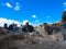 Bizzare stone formations at Stratified City, Lanzarote