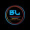 Bl logo design. Bl letter logo design on black background .