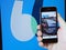 BlaBlaCar-an international online search service automotive travel companions on the screen of the phone