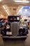 Black 1936 Chevrolet Panel Delivery Truck displayed at the Muscle Car City museum